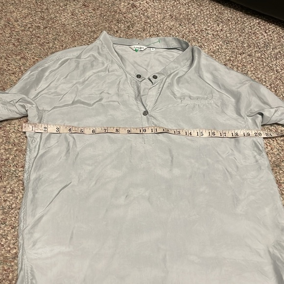 Turnover 100% silk long top - Picture 4 of 9